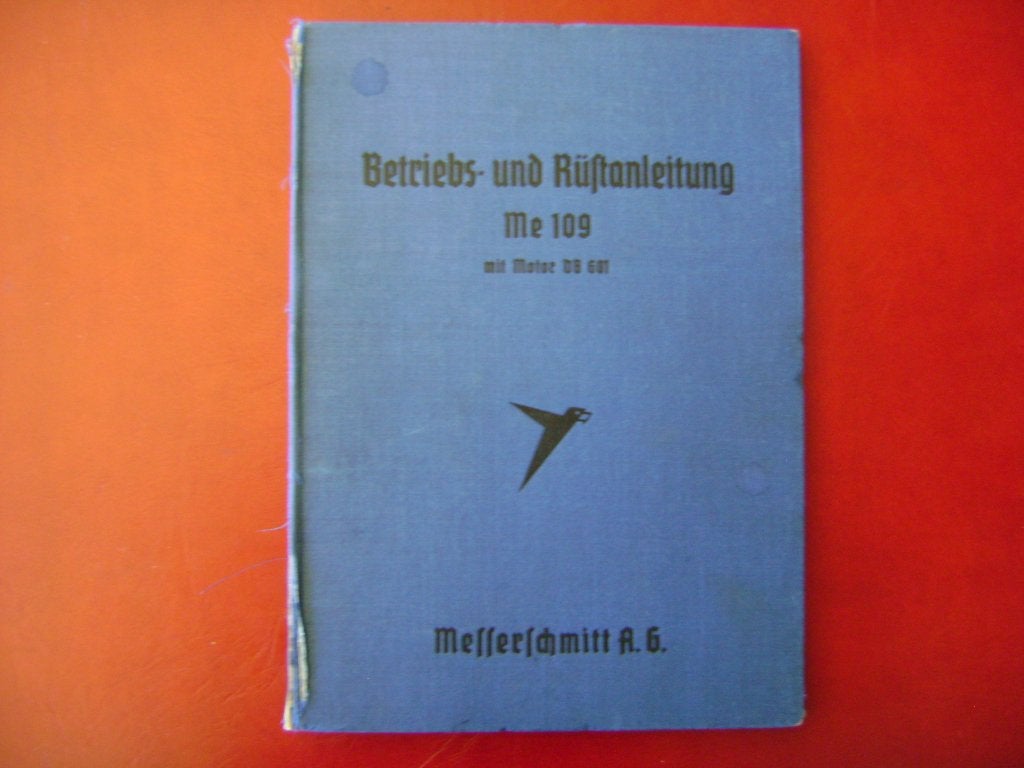 Luftwaffe Betriebs- und Rustanleitung Me109 mit Motor DB601., Ophalen of Verzenden, Luchtmacht, Overige typen