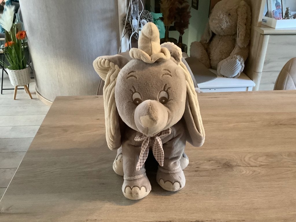 Disney Dumbo pluche character (40x48 cm), Kinderen en Baby's, Disney, Grijs, Ophalen of Verzenden, Zo goed als nieuw