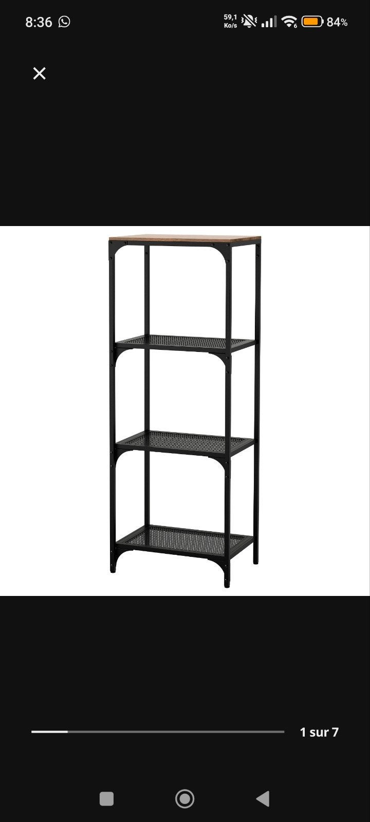 étagère Ikea Fjällbo, Enlèvement, Comme neuf