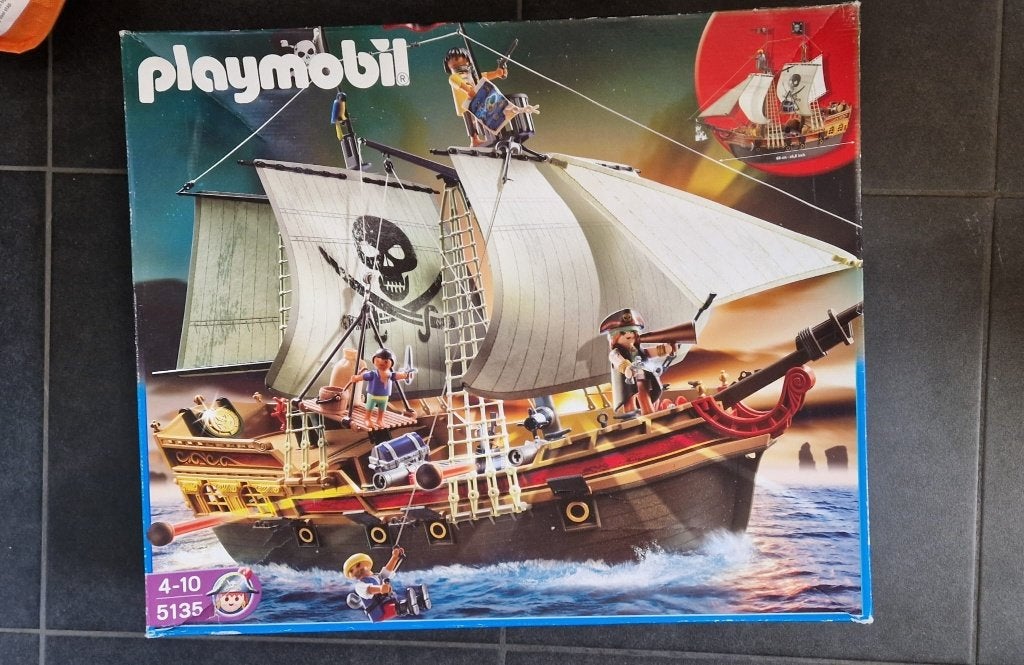 Playmobil - 5135 - Piratenschip, Kinderen en Baby's, Ophalen, Complete set, Zo goed als nieuw, Boot/Schip
