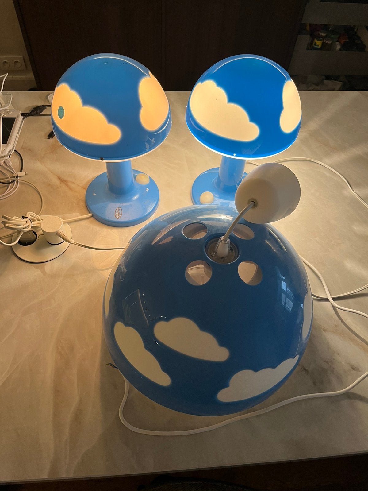 Set van 3 vintage ikea lampen, Ophalen of Verzenden, Zo goed als nieuw, IKEA