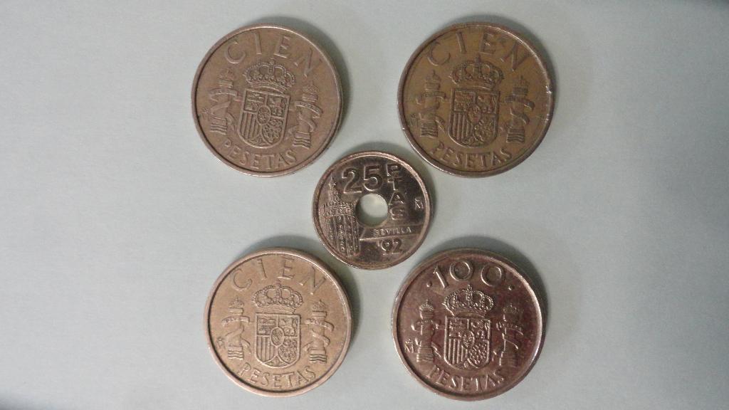 Oude Spaanse peseta munten, Postzegels en Munten, Ophalen of Verzenden, Overige landen, Setje
