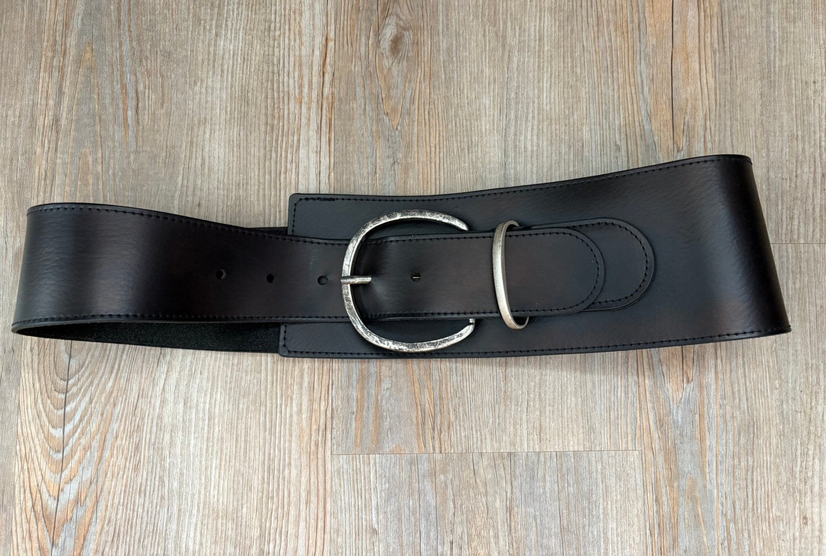 Ceinture large en cuir, Cuir véritable, Enlèvement ou Envoi, Comme neuf, Ceinture
