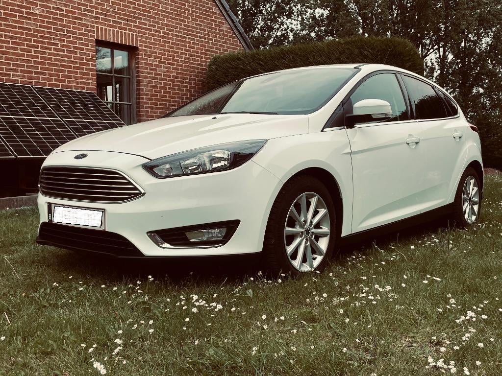 Ford Focus 1.0 EcoBoost 125cv Titanium 2016 Nieuwe riem, Stof, 109 g/km, Wit, Bedrijf