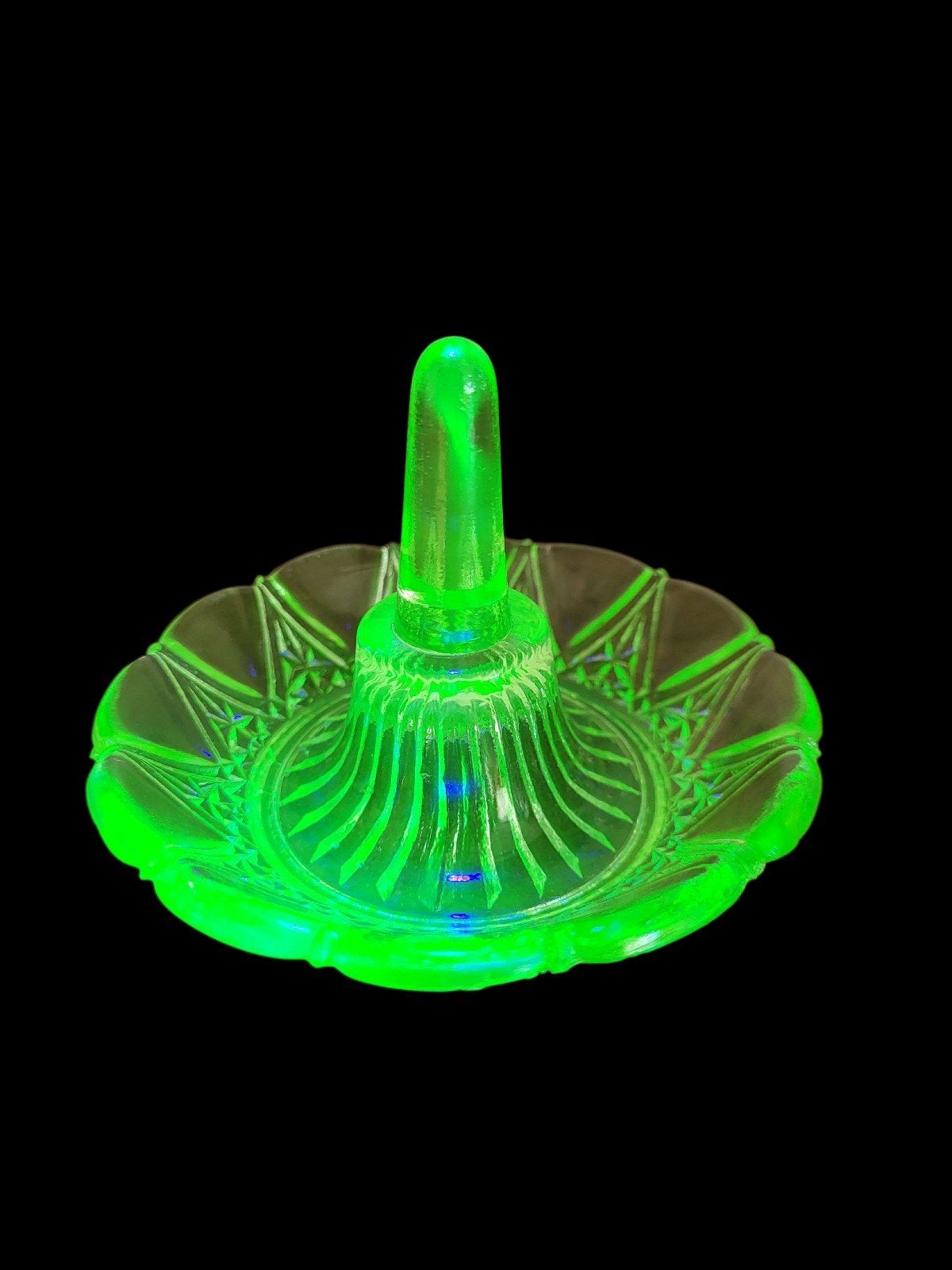 Plat à bagues Art Déco en uranium ou en vert Anna, Enlèvement ou Envoi