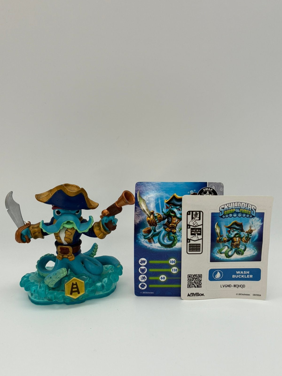 Boucle Skylanders Swap Force Wash avec autocollant et carte, Envoi, Comme neuf