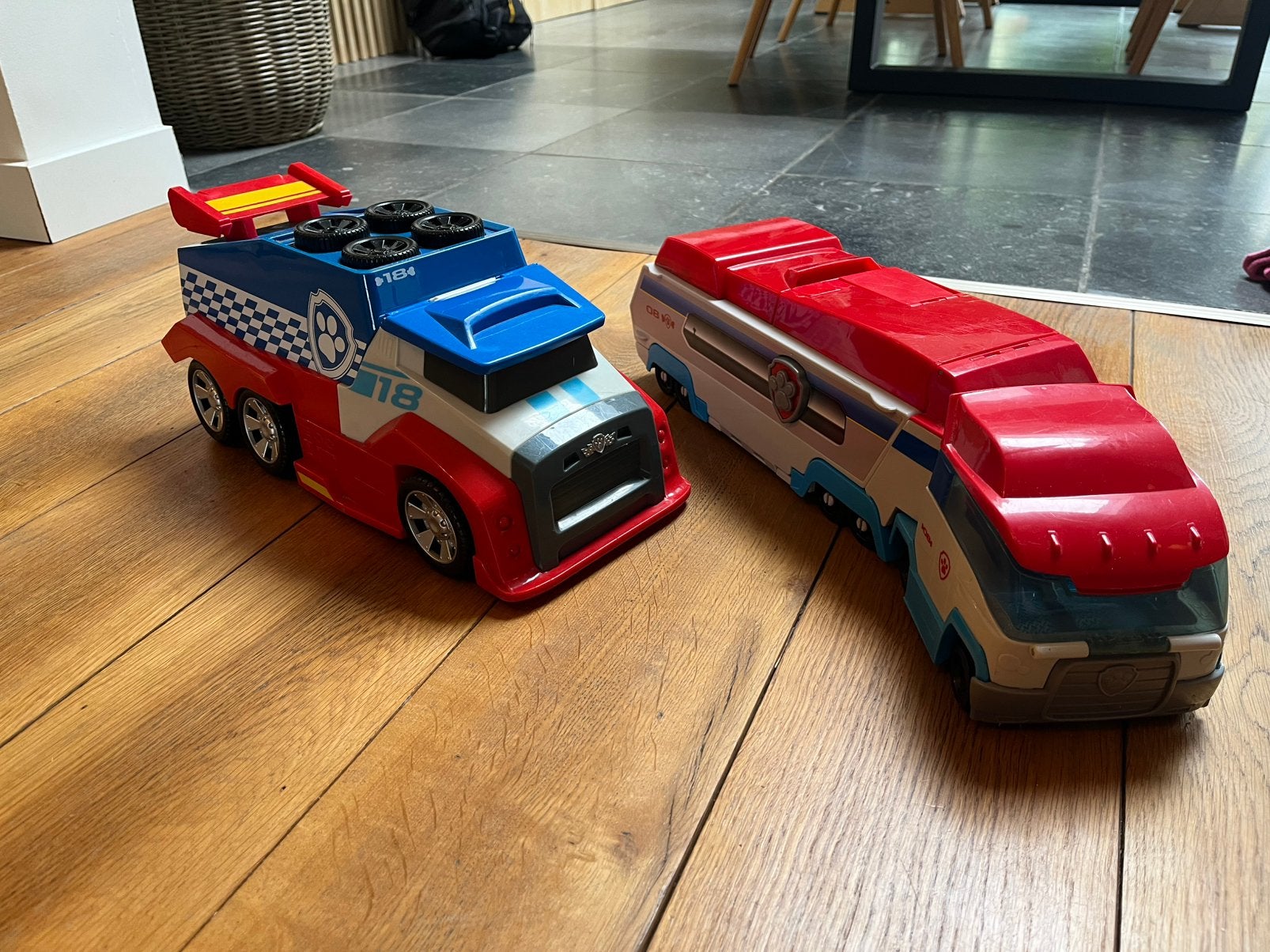Paw Patrol bussen, Ophalen, Gebruikt
