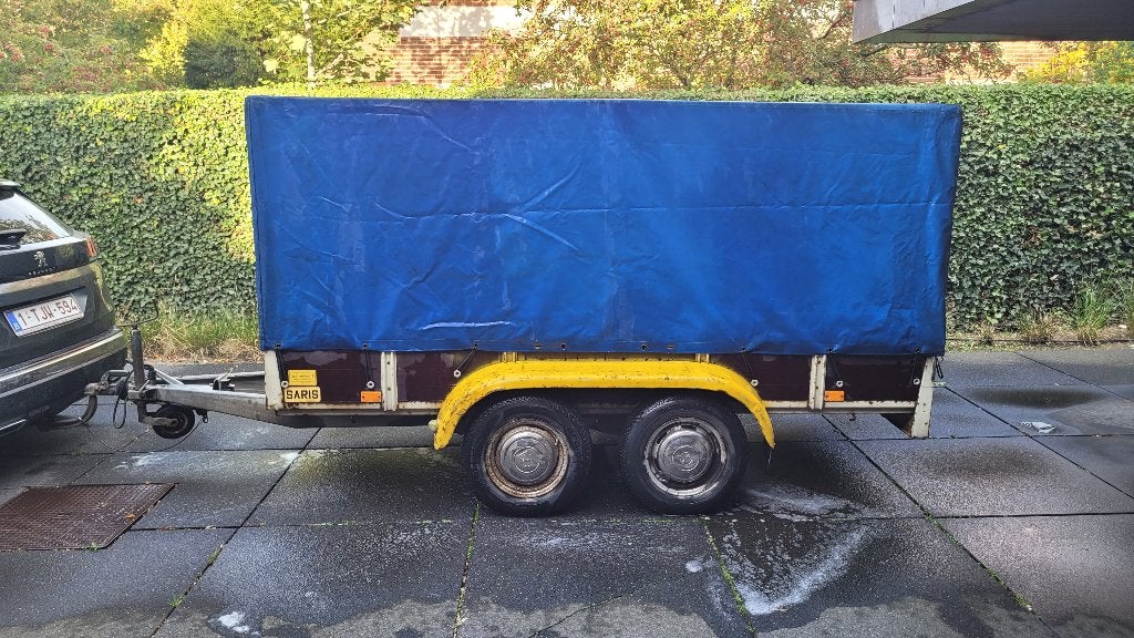 aanhangwagen remorque laadvermogen 1360 kilo, Auto diversen, Ophalen, Gebruikt