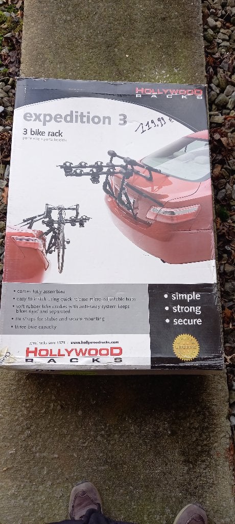 Porte vélos à sangles 100 % monté 3 vélos, Ophalen, 3 fietsen of meer, Zo goed als nieuw