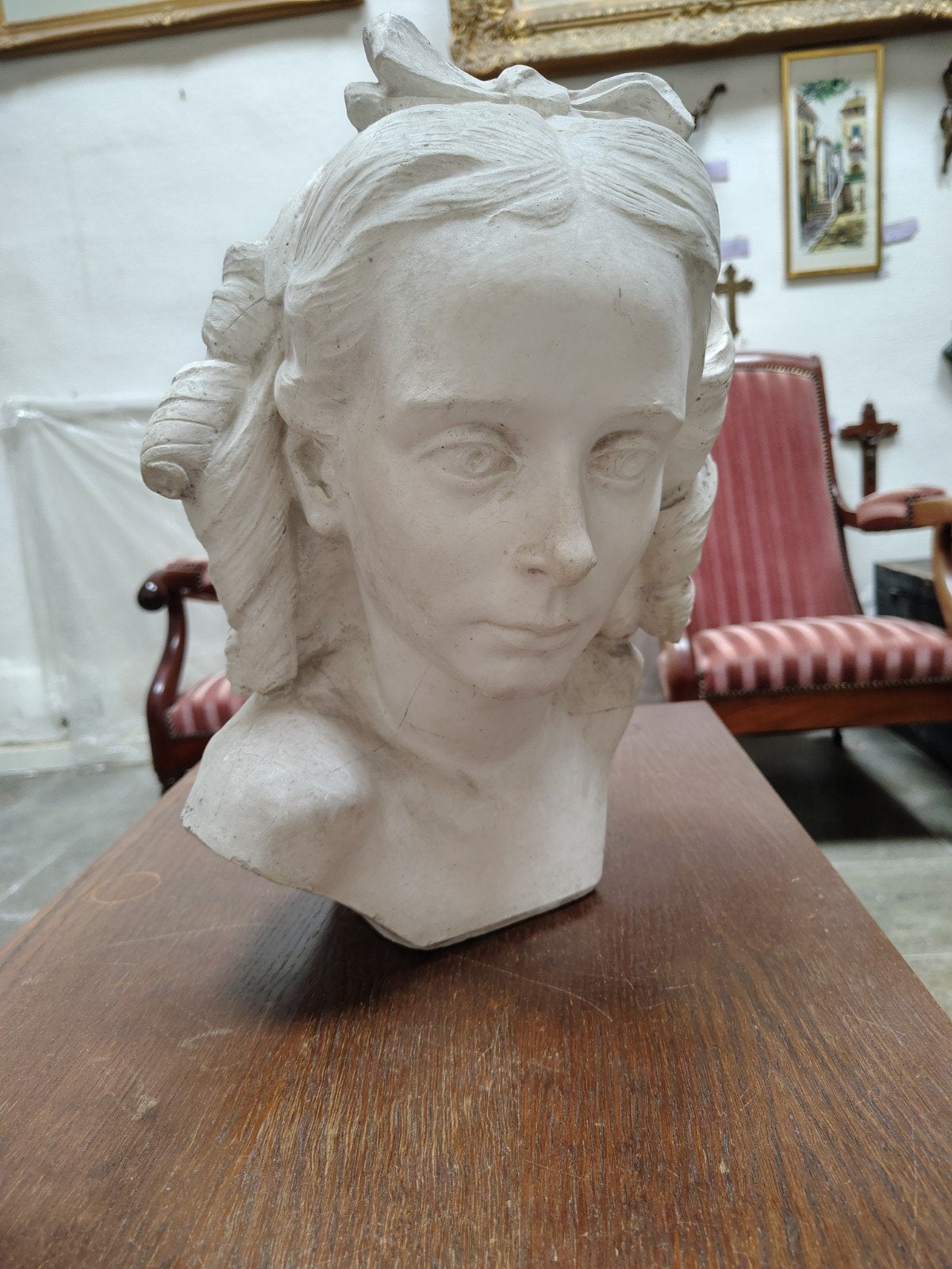 Thérèse Verstraete door Maurice Vander Meeren Tielt, Ophalen of Verzenden, Gips