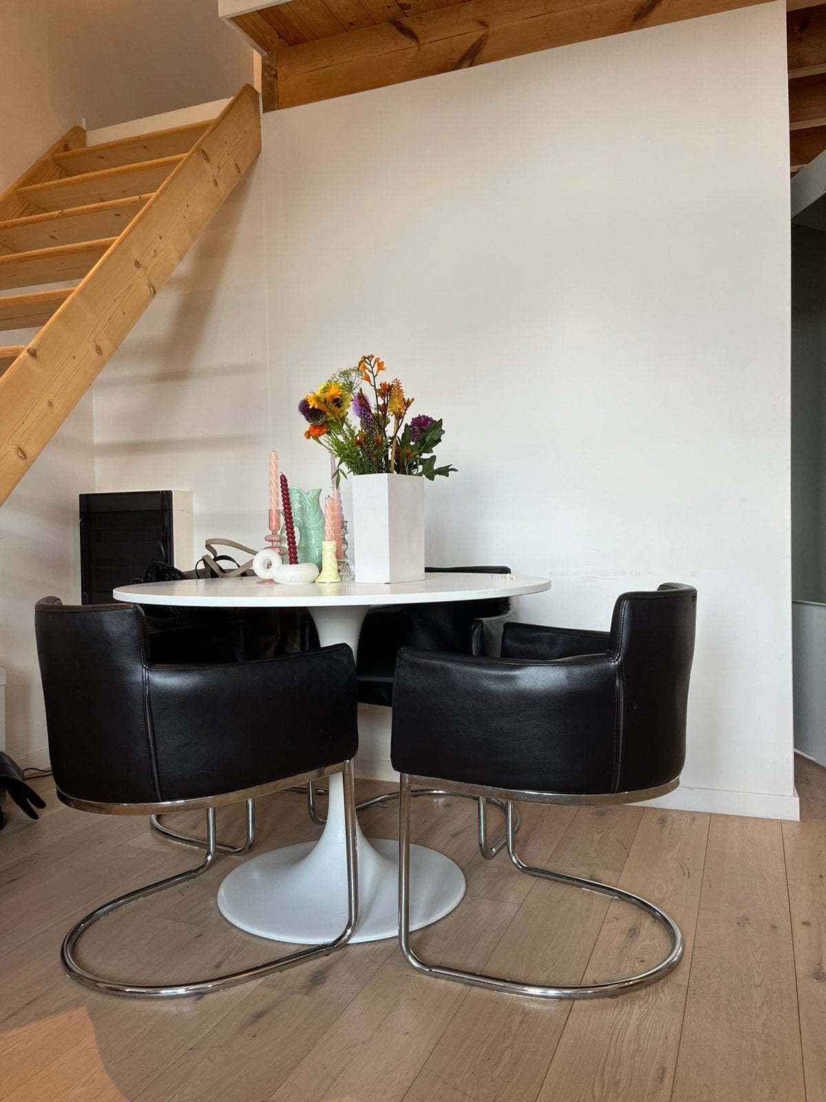 Eettafel stoelen, Ophalen, Gebruikt, Bruin, Vijf, Zes of meer stoelen