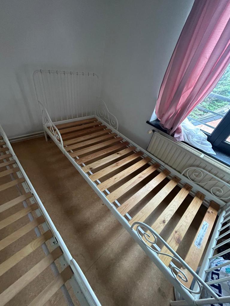 Lit ikea sans les lattes, 90 cm, Enlèvement, Blanc, Une personne