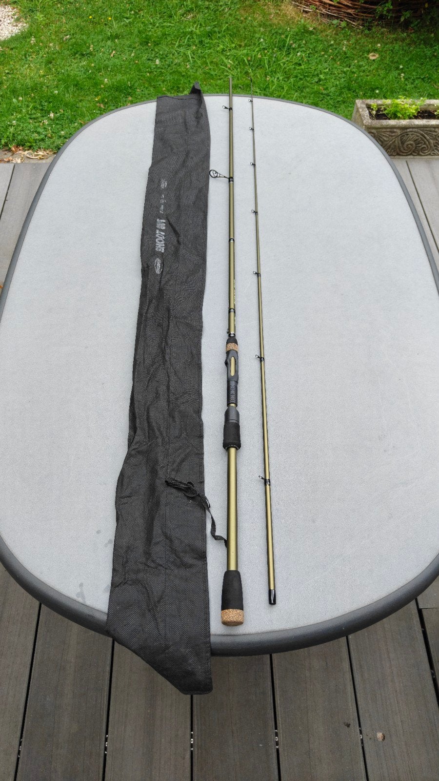 Spinhengel Ron Thompson Shoot Out 270cm, 7-28gr 2 sec., Watersport en Boten, Hengelsport | Roofvissen, Ophalen, Zo goed als nieuw