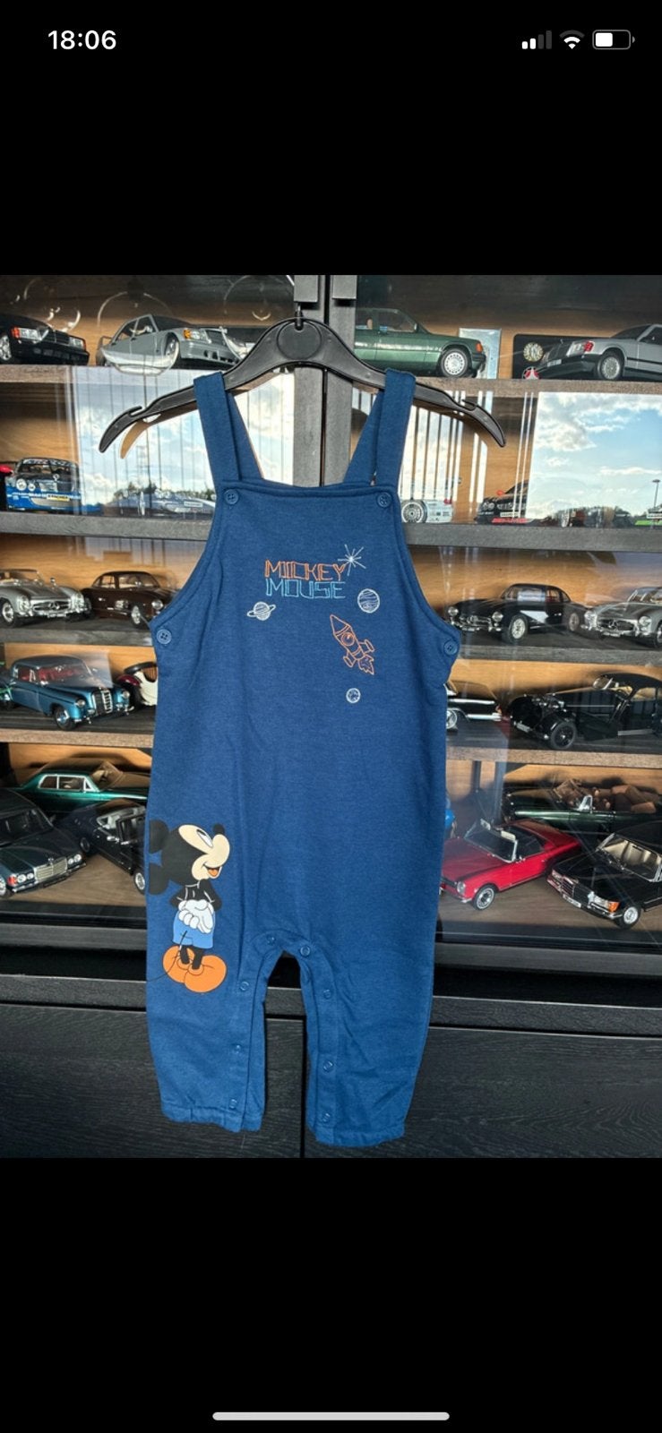 Mickey Mouse salopette, Ophalen of Verzenden, Gebruikt, Jongetje of Meisje