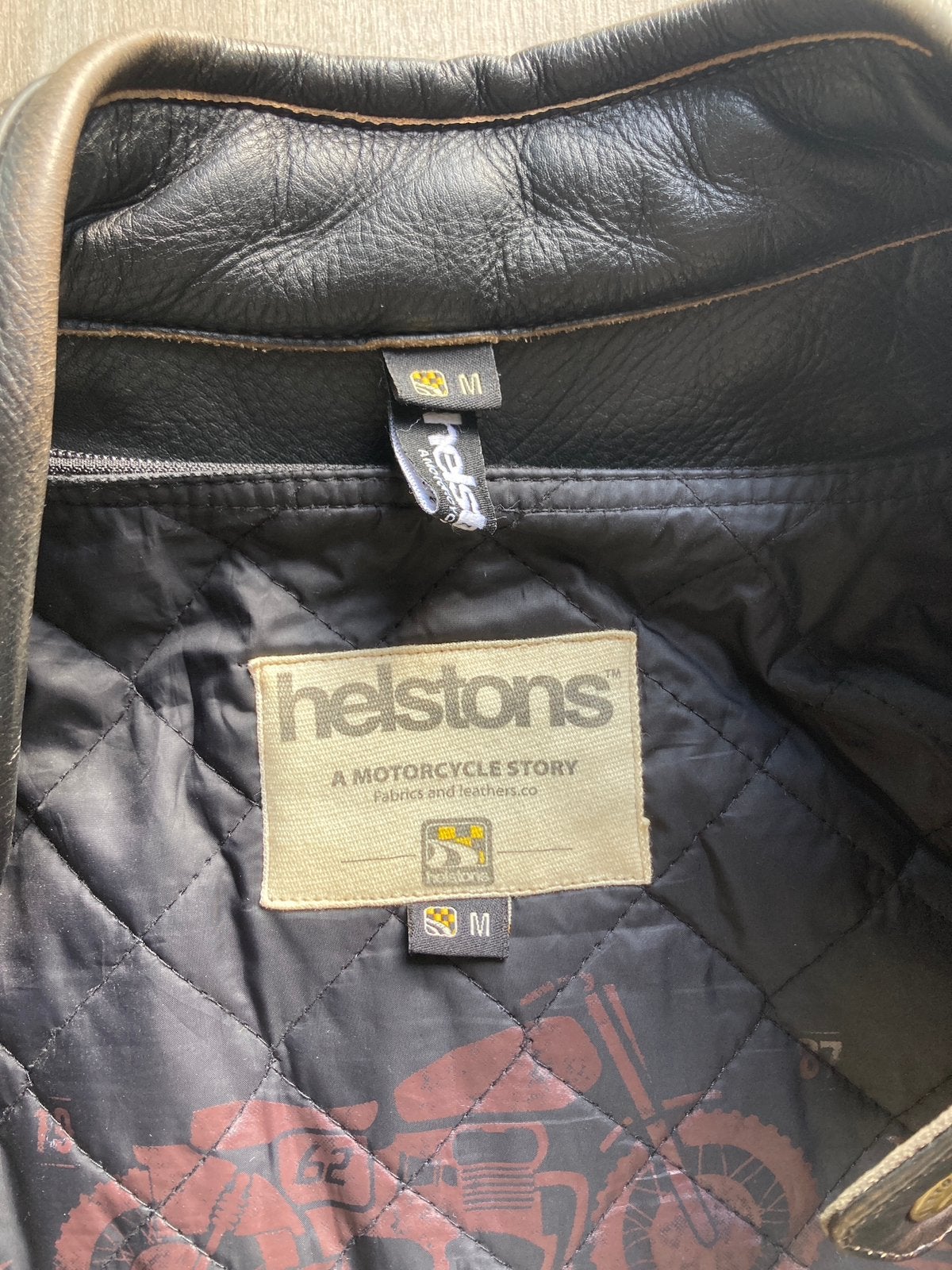 Veste hiver cuir Helston taille M, Enlèvement, Seconde main