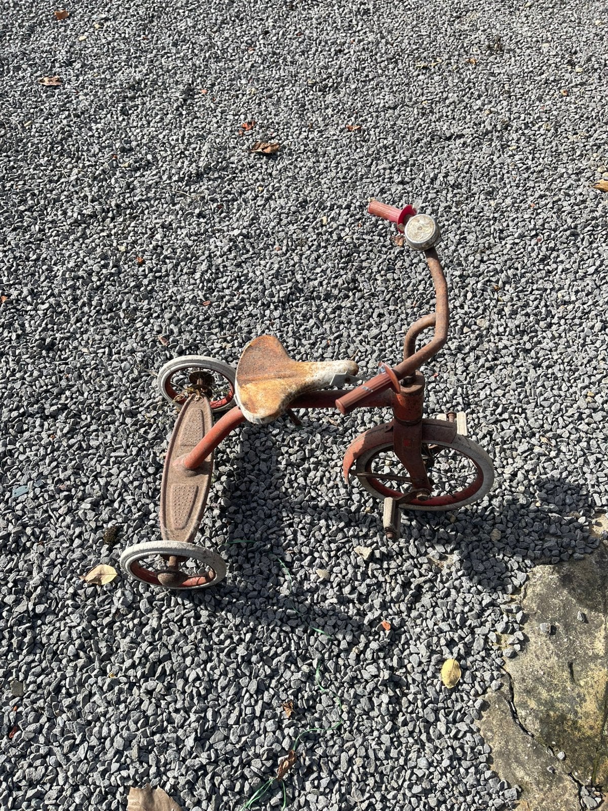 Tricycle vintage métal rouge enfant - Années 60 - Déco, Enlèvement