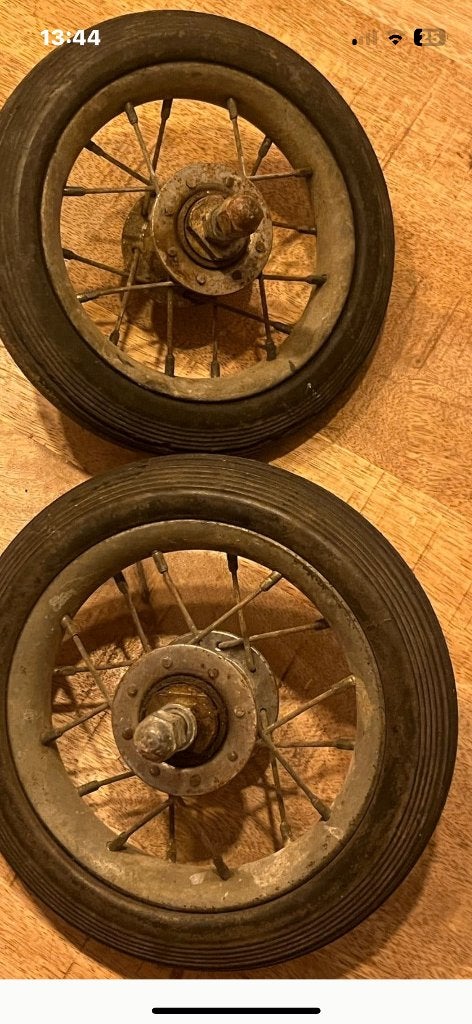 Wielen Trapscooter antiek  autopede? Motor Scooter  Kermis, Ophalen of Verzenden