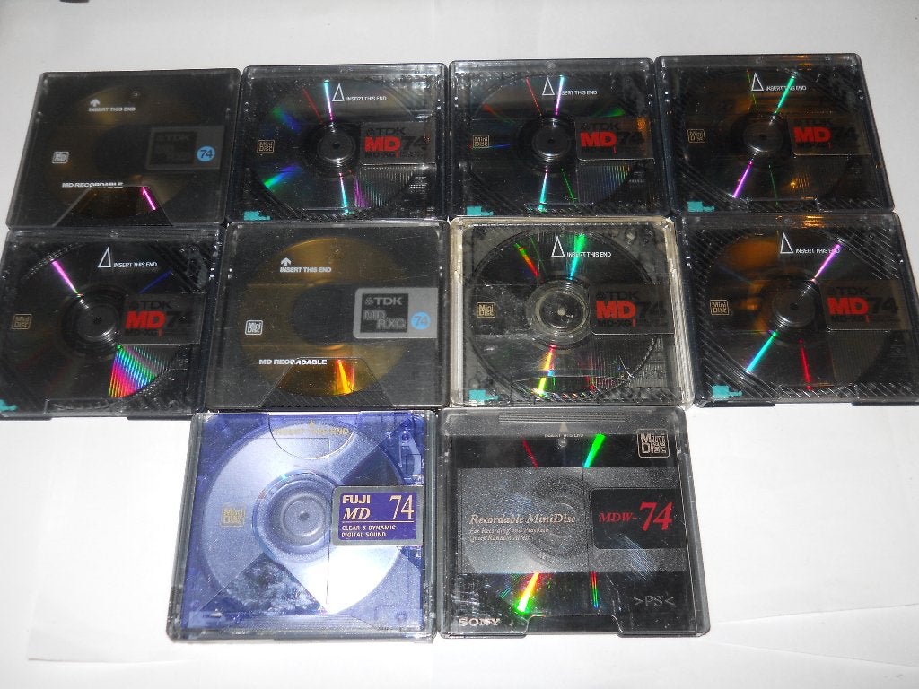 10 MINI DISK 10 STUKS VAN 74 MIN, Ophalen of Verzenden, Minidisc-speler