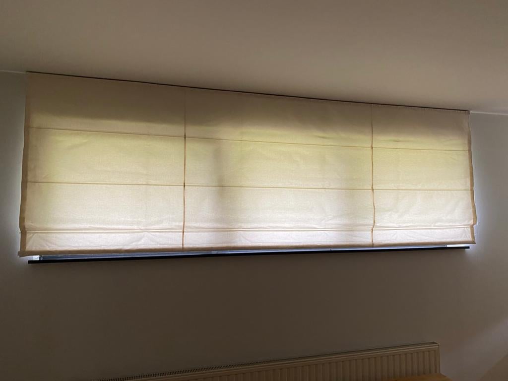 Vouwgordijnen, Huis en Inrichting, Ophalen, Gebruikt, Wit