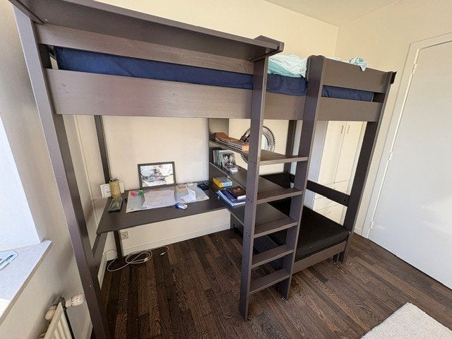 hoogslaper met bureau en extra bed/zetel, Huis en Inrichting, Ophalen, Gebruikt, Eenpersoons, 160 tot 180 cm