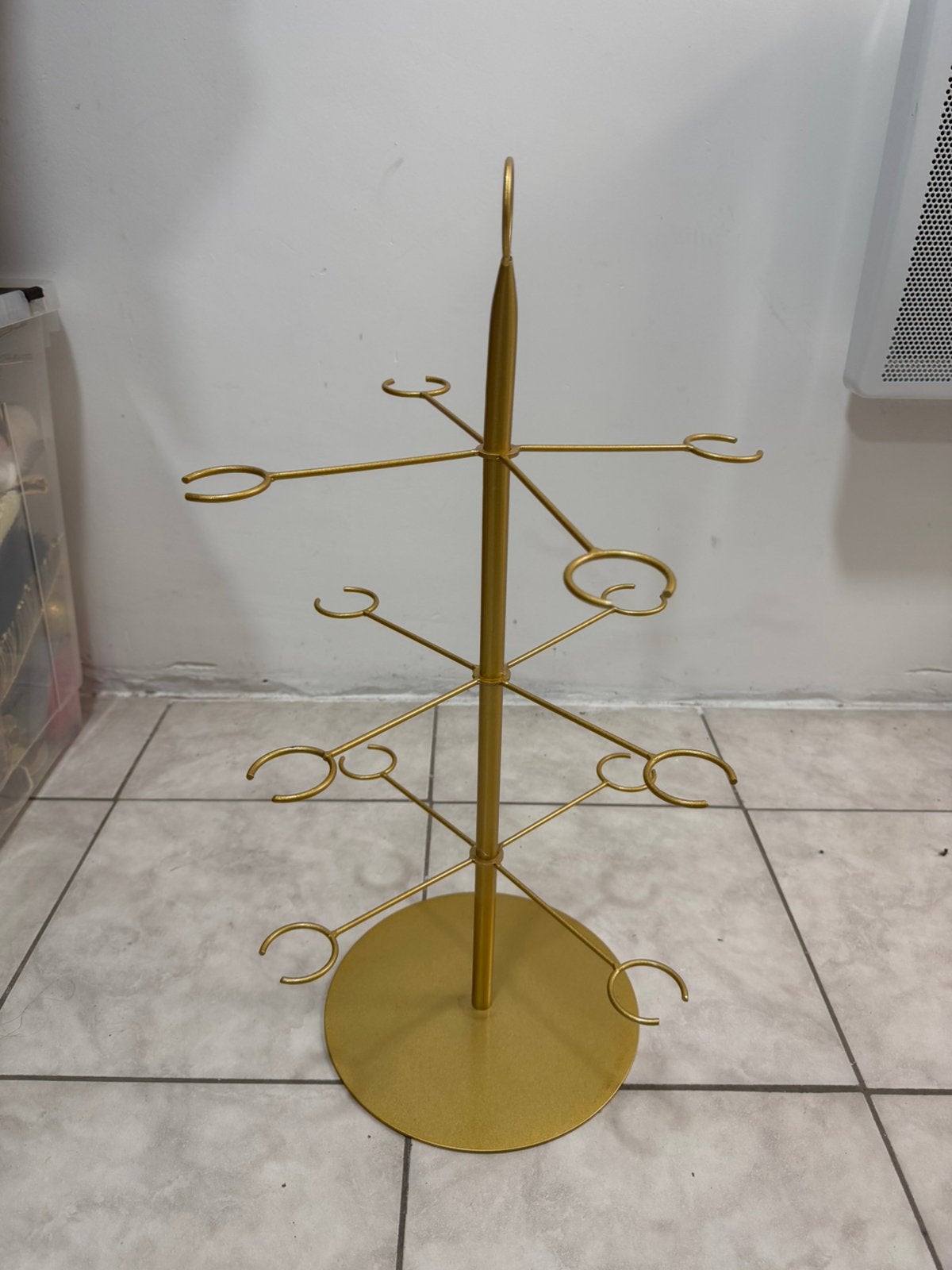 Porte verre couleur or festif 15 euro, Enlèvement, Comme neuf, Verre