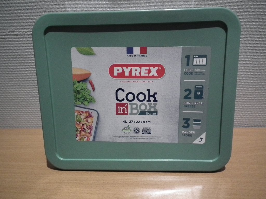 Plat Pyrex 4L / 27 x 22 x 9 cm (nouveau, avec étiquette), Maison & Meubles, Neuf, Verre, Autres styles, Récipient(s)