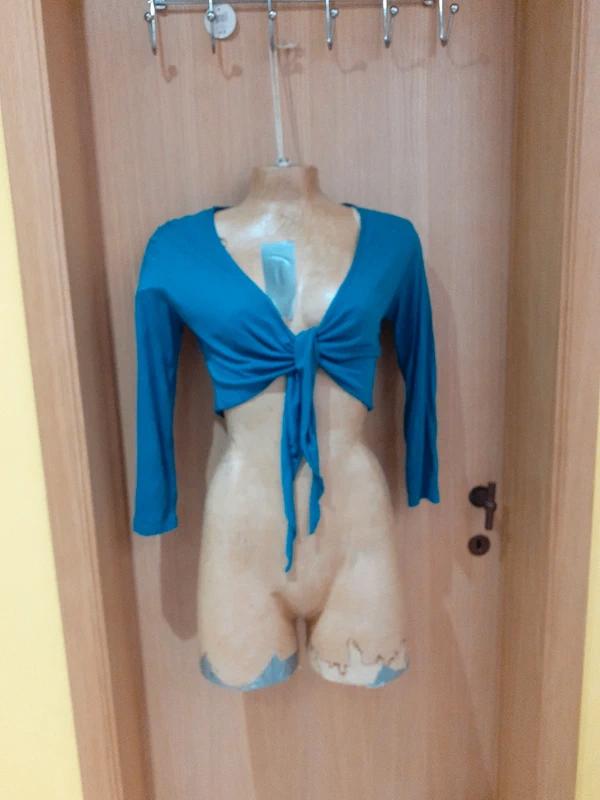 Sottovento petrolblauwe bolero — Maat S, Kleding | Dames, Truien en Vesten, Blauw, Ophalen of Verzenden, Maat 36 (S), Gedragen