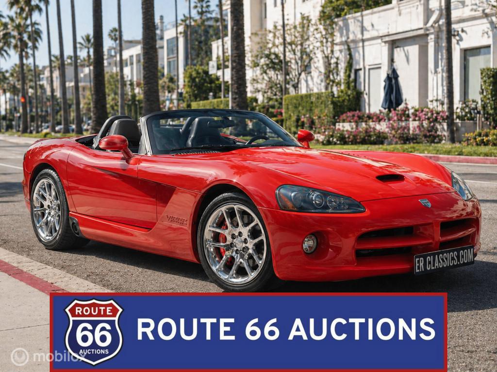 Dodge Viper SRT-10 | 2004 | Route 66 Auctions, Auto's, Dodge, Bedrijf, Te koop, Viper, Benzine, Overige carrosserie, Handgeschakeld
