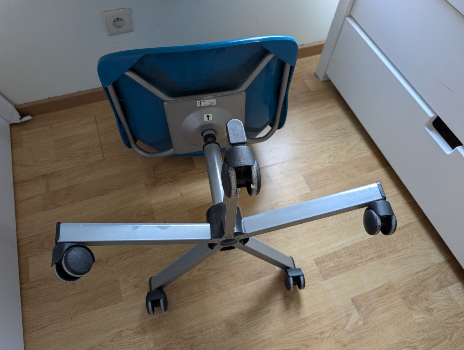 Ikea bureaustoel blauw, Huis en Inrichting, Ophalen, Blauw, Bureaustoel