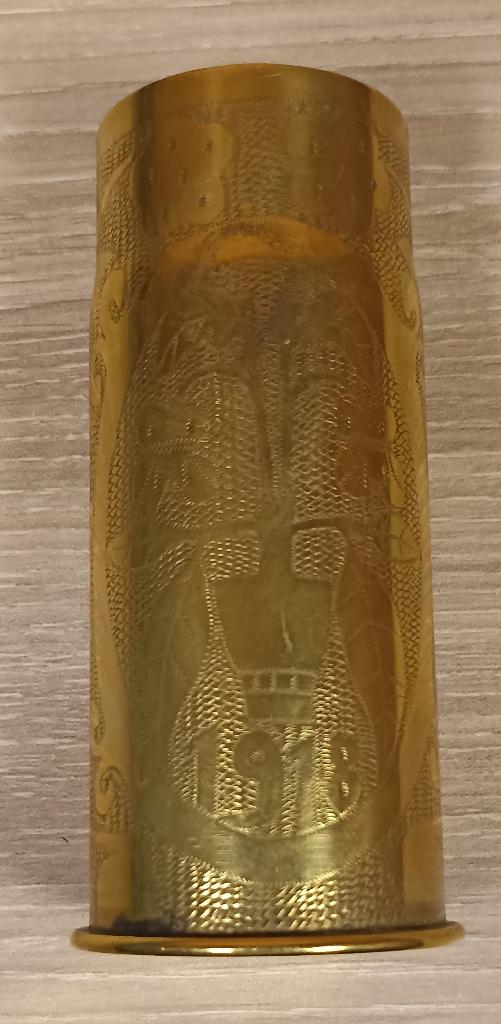 Souvenir d'Ypres Art de Tranchée 14-18 ww1, Collections, Envoi, Armée de terre, Douilles ou Pièces de fouille