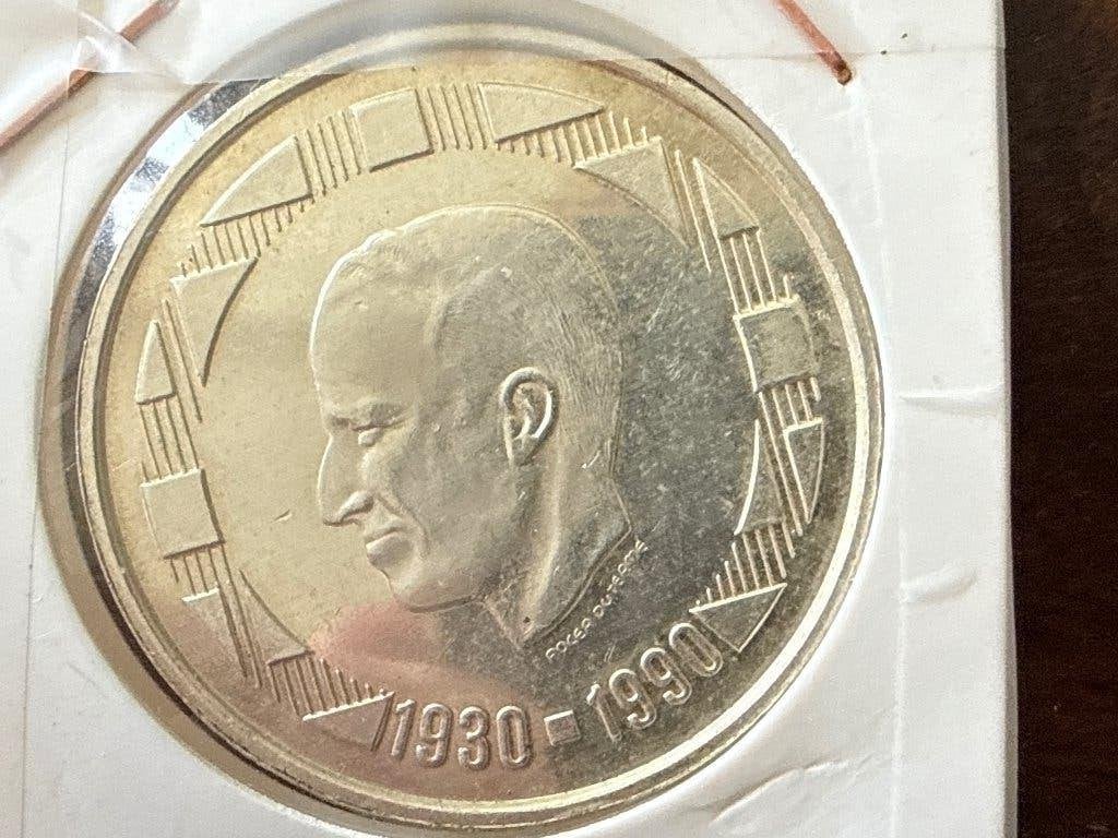 500 Frank 1991 Belgique, Envoi, Argent, Argent