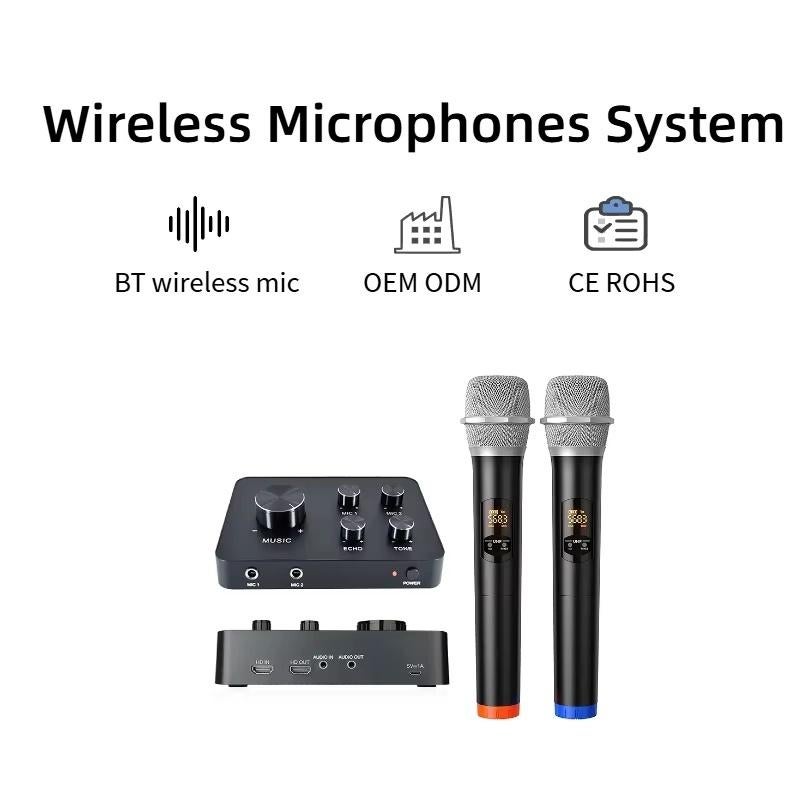 Nieuwe First Class Draadloze Karaoke Microfoonsset met Hdmi, Audio, Tv en Foto, Ophalen of Verzenden, Nieuw, Microfoon(s)