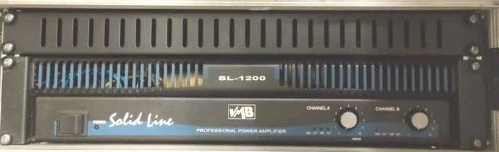 Ampli sono DJ concert spectacle VMB SL-1200 en flightcase, Musique & Instruments, Enlèvement, Comme neuf, 500 à 1000 watts, Sono
