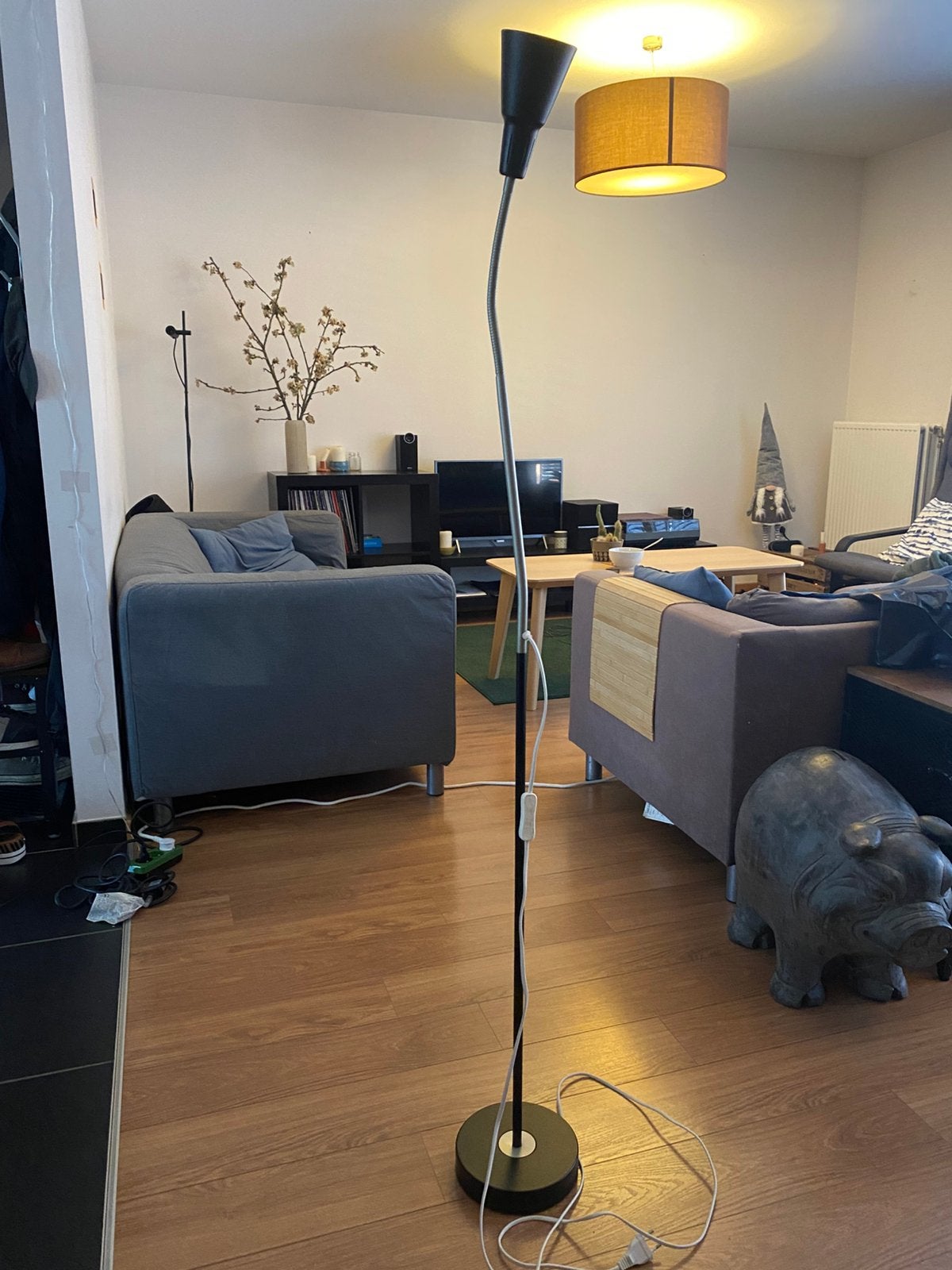 Staanlamp ikea, Huis en Inrichting, Lampen | Vloerlampen, Ophalen, Zo goed als nieuw