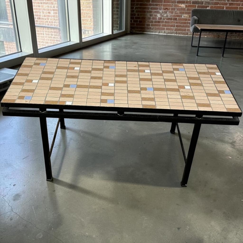 Vintage mozaïek bijzettafel/ plantentafel, Verzenden, Zo goed als nieuw