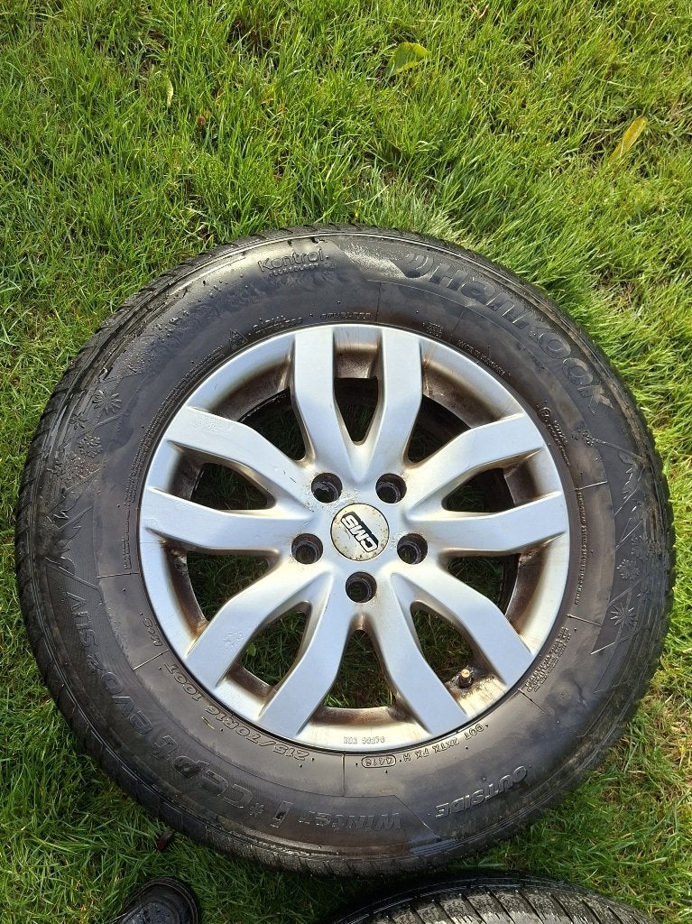 Jantes R 16 5 boulons et pneus neige 215/70R16, Autos : Pièces & Accessoires, 16 pouces, Véhicule de tourisme, Pneu(s), Enlèvement