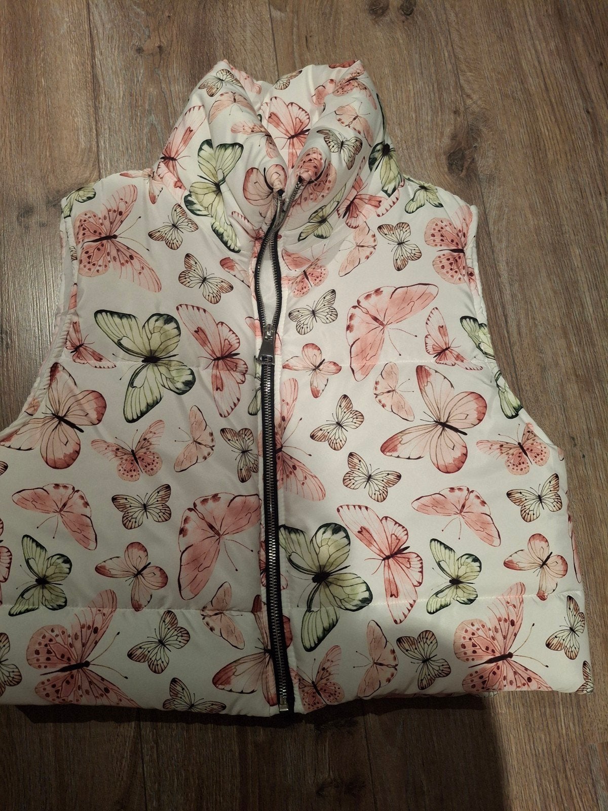 Bodywarmer met vlinders, Kleding | Dames, Bodywarmers, Ophalen, Maat 38/40 (M)