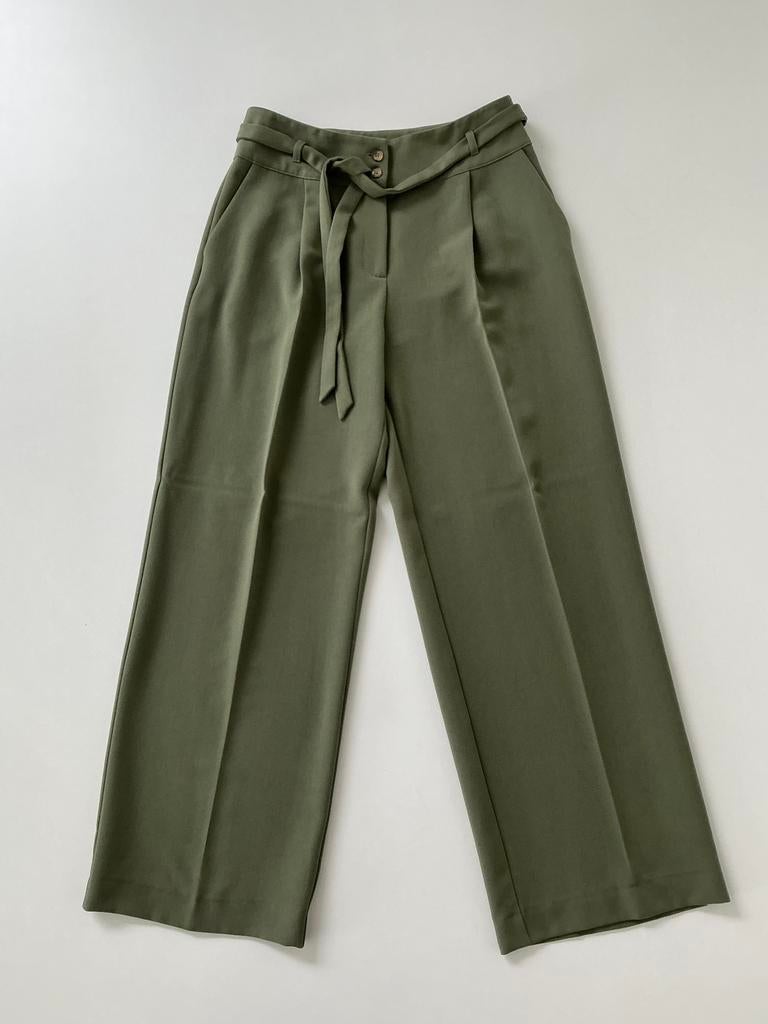 Kakikleurige broek Terre Bleue maat 38, Kleding | Dames, Broeken en Pantalons, Maat 38/40 (M), Ophalen of Verzenden, Zo goed als nieuw