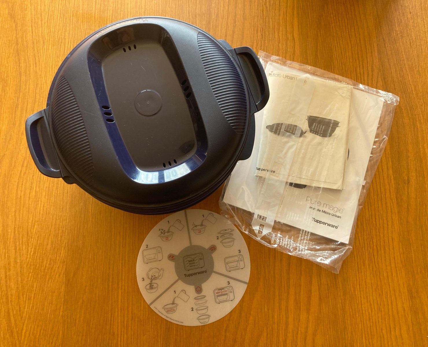 Set Tupperware Micro Urban : cuiseur à vapeur 3 en 1, Compatible micro-ondes, Comme neuf, Enlèvement, Autres types