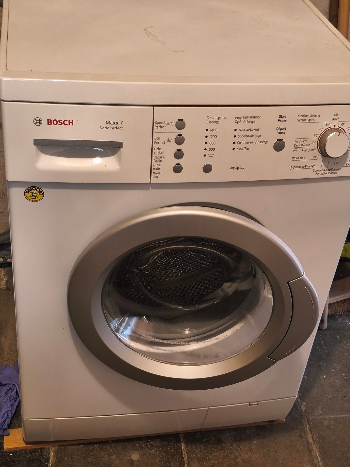 Wasmachine, Ophalen