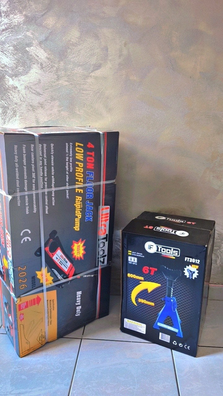 Lot cric 4t +chandelles 6t, Enlèvement