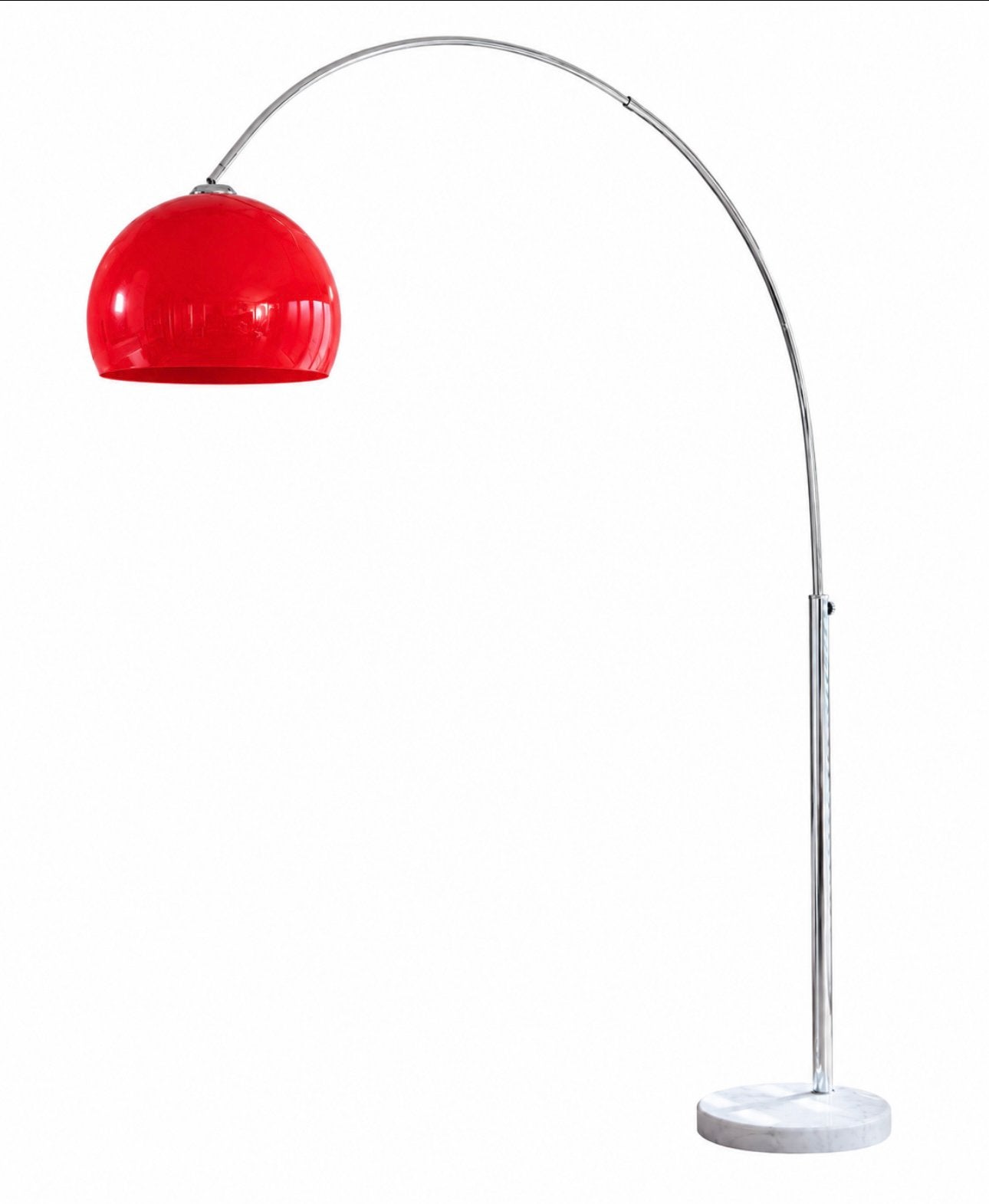 Zeldzame booglamp met rode wereldbol., Ophalen, Gebruikt