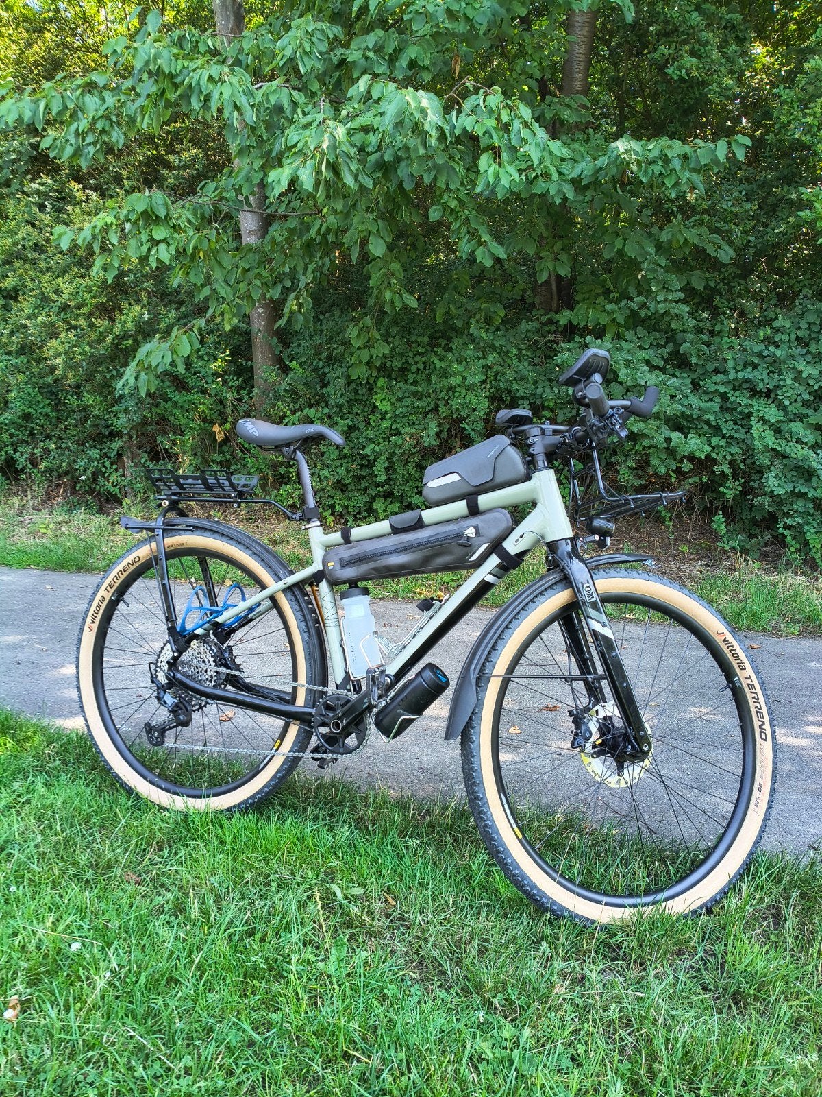 Fully equipped touring bike, Ophalen