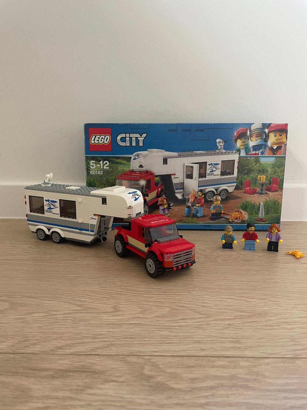 LEGO caravan + auto, Ophalen, Lego, Overige typen, Inclusief instructies