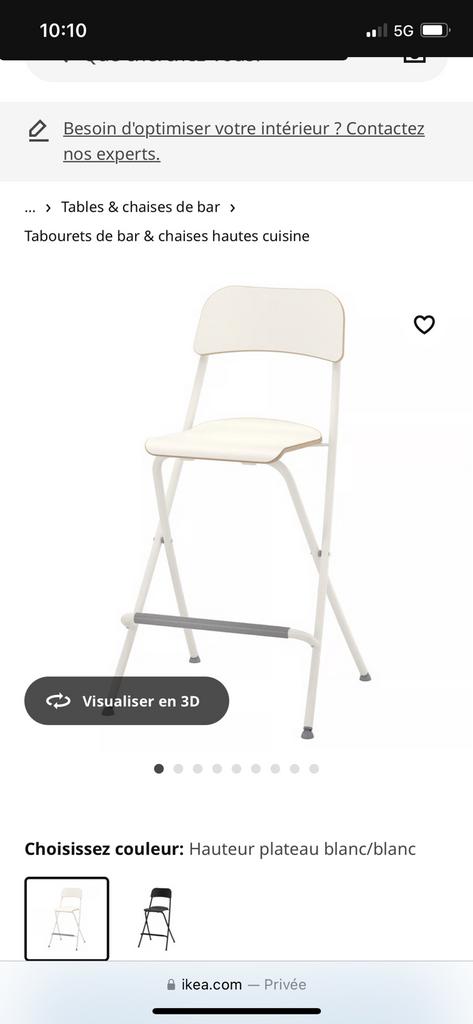 Deux tabourets de bar IKEA, Ophalen of Verzenden, Zo goed als nieuw