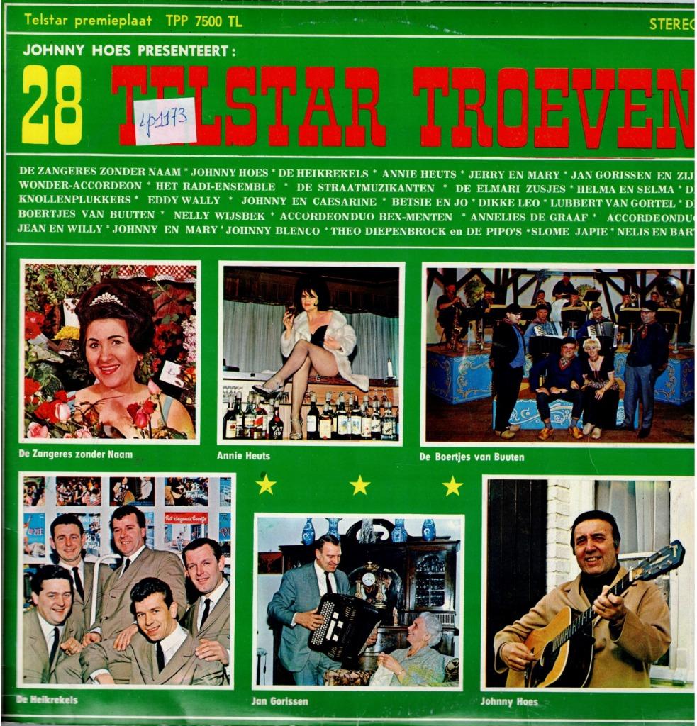 lp   /  Johnny Hoes Presenteert: 28 Telstar Troeven!, Cd's en Dvd's, Ophalen of Verzenden, Overige formaten