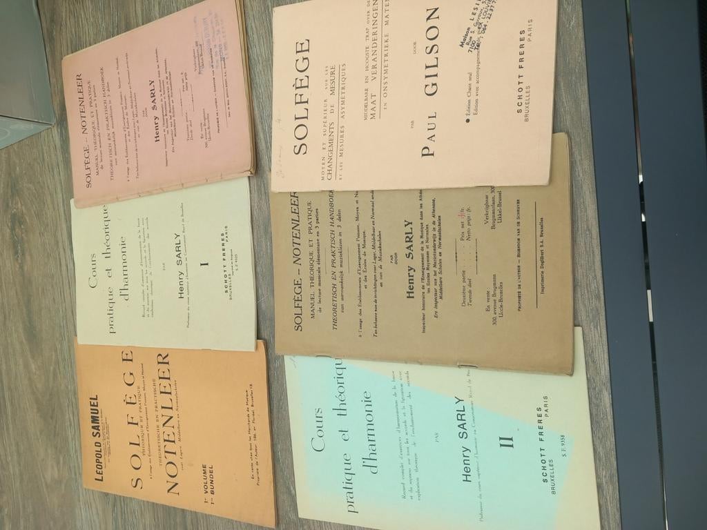 Livres de solfège  . Bon état,  ayant servi, Enlèvement ou Envoi