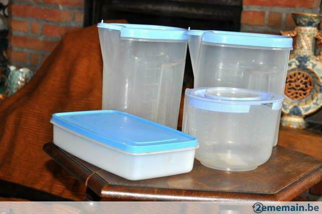 lot 3 boites alimentaire + 1 bol verseur gradué, Ophalen of Verzenden