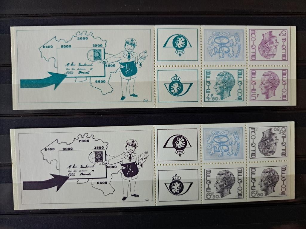 België OBP boekjes 12-13 ** 1975, Postzegels en Munten, Ophalen of Verzenden, Postfris, Postfris