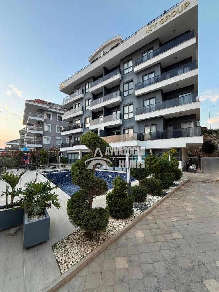 Comfortabel 1+1 appartement in Oba — Groene leefomgeving, 55 m², 2 kamers, Turkije, Stad